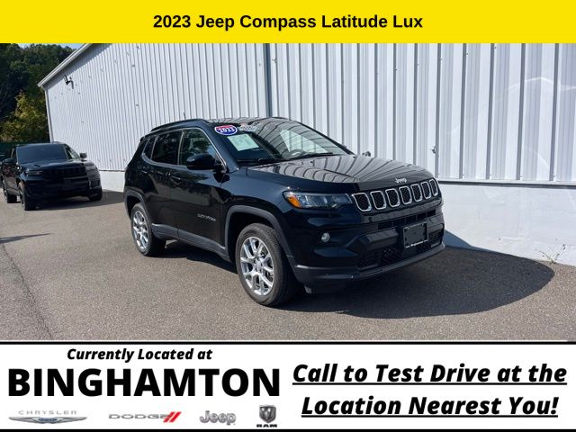 Used 2023 Jeep Compass Latitude Lux with VIN 3C4NJDFN8PT558401 for sale in Binghamton, NY