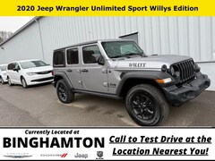 Used 2020 Jeep Wrangler Unlimited Sport SUV for sale in Binghamton, NY