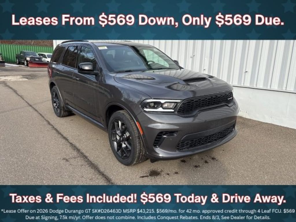New 2026 Dodge Durango GT Hemi V8 Sport Utility