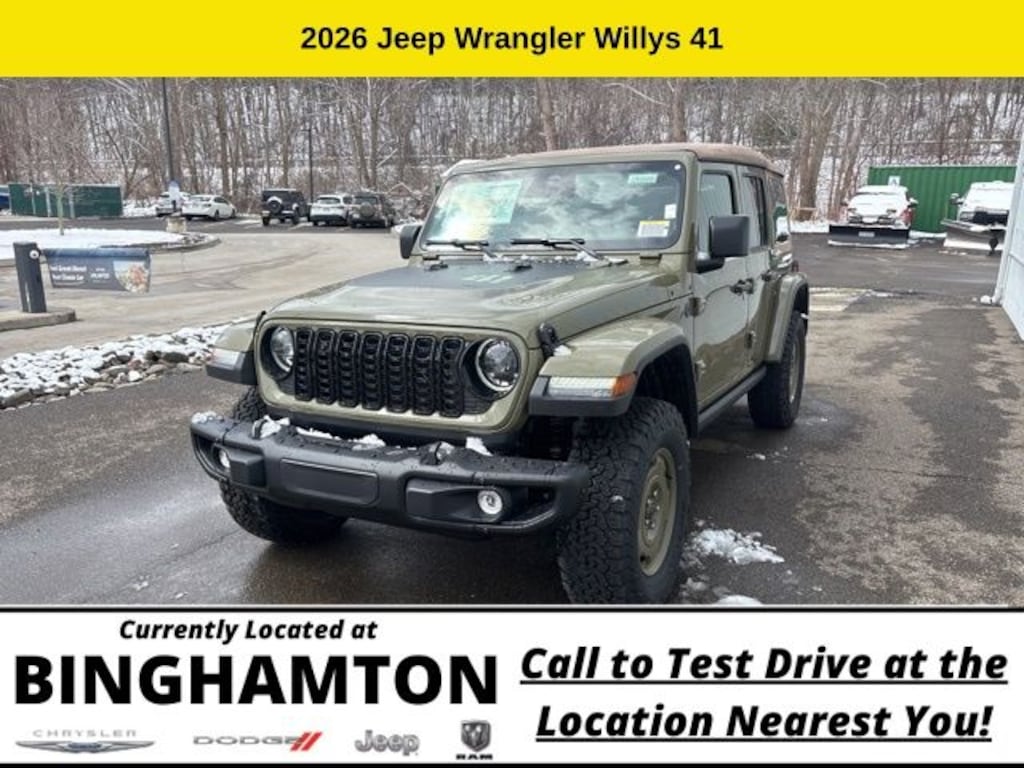 New 2026 Jeep Wrangler Willys 41 Sport Utility