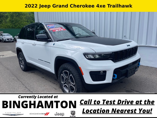 Used 2022 Jeep Grand Cherokee Trailhawk 4xe with VIN 1C4RJYC60N8716845 for sale in Binghamton, NY