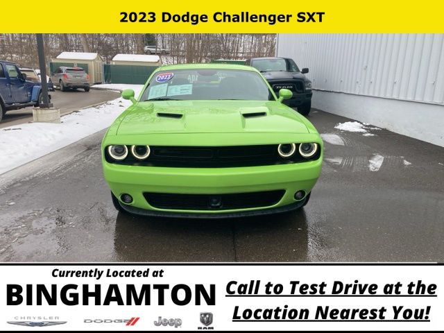 Used 2023 Dodge Challenger SXT with VIN 2C3CDZGG8PH634773 for sale in Binghamton, NY