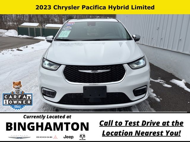 Used 2023 Chrysler Pacifica Hybrid Limited with VIN 2C4RC1S76PR575931 for sale in Binghamton, NY