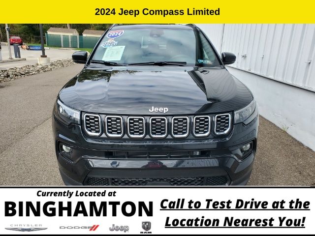 Used 2024 Jeep Compass Limited with VIN 3C4NJDCN0RT141829 for sale in Scranton, PA