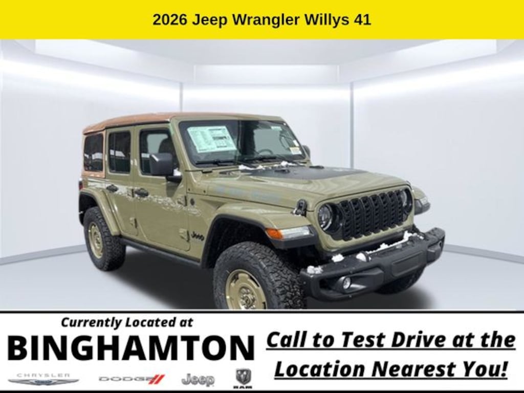 New 2026 Jeep Wrangler Willys 41 Sport Utility