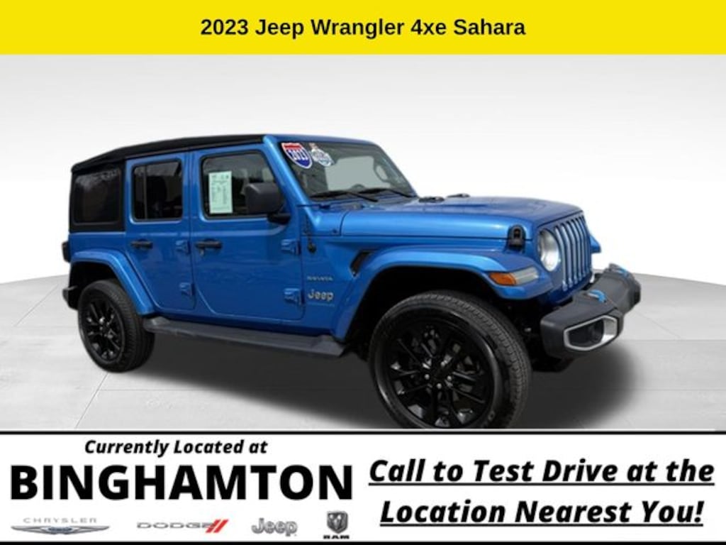 Used 2023 Jeep Wrangler 4xe Sahara SUV
