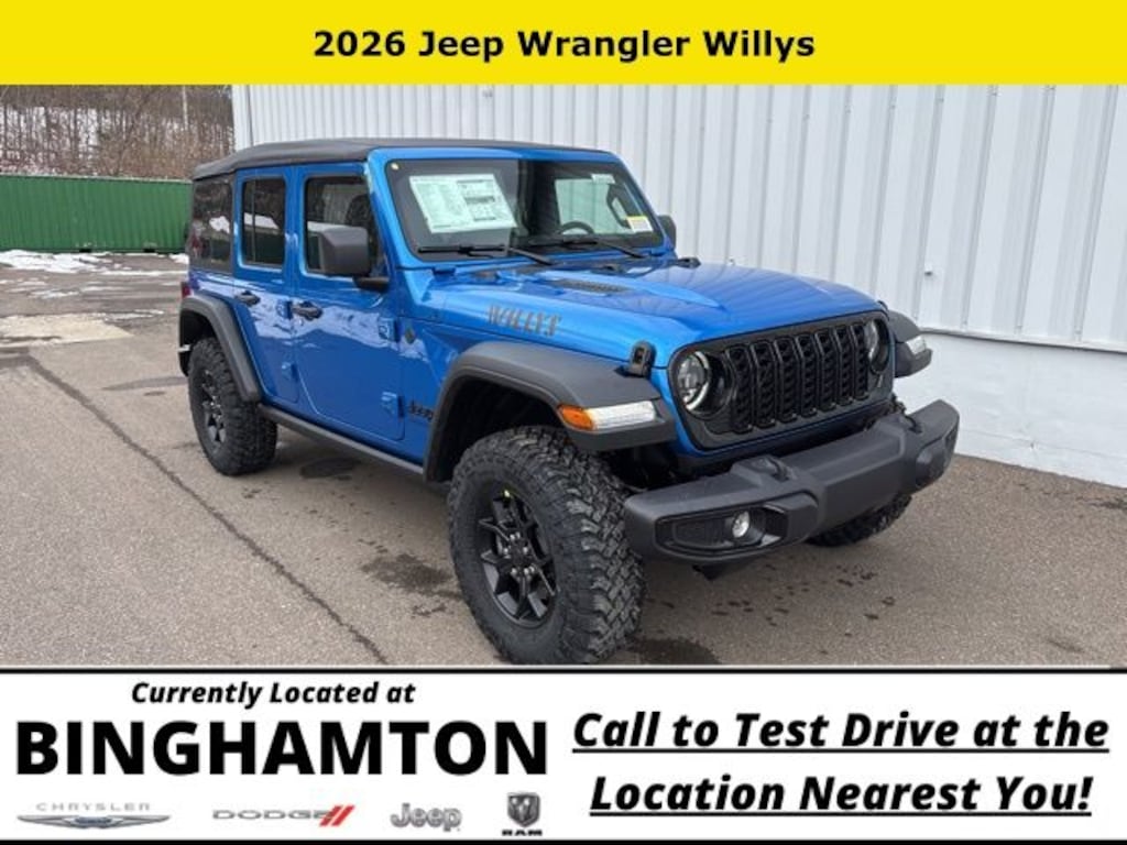 New 2026 Jeep Wrangler Willys Sport Utility