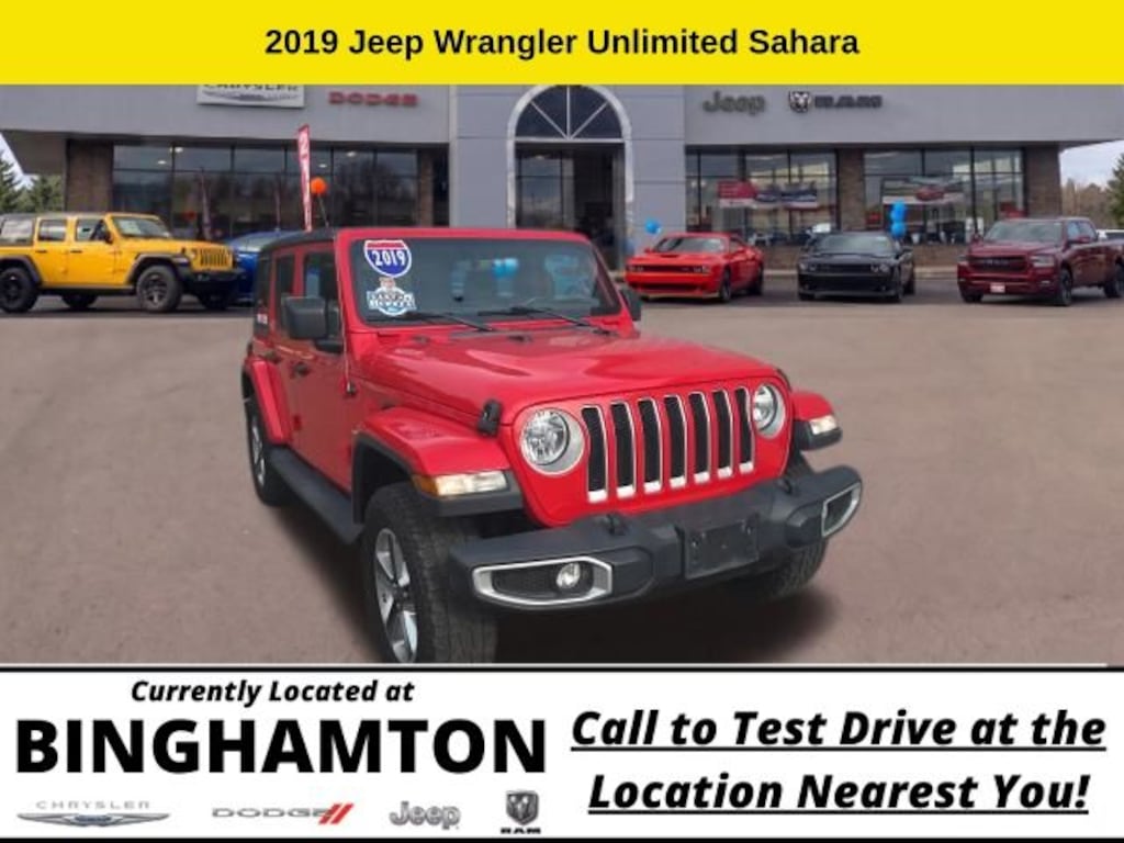 Used 2019 Jeep Wrangler Unlimited Sahara 4x4 SUV