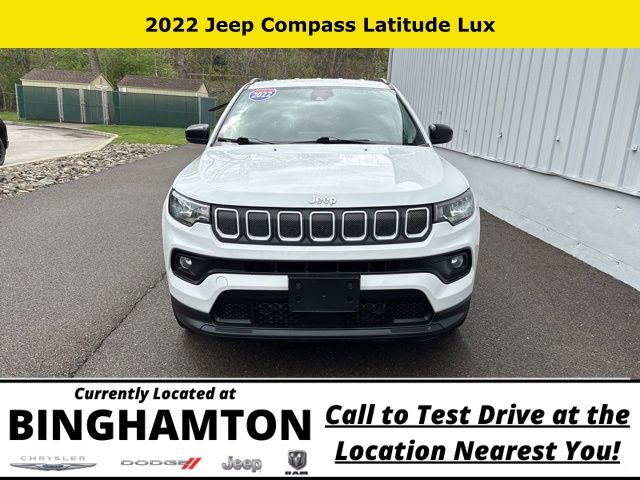 Used 2022 Jeep Compass Latitude Lux with VIN 3C4NJDFB8NT149835 for sale in Binghamton, NY