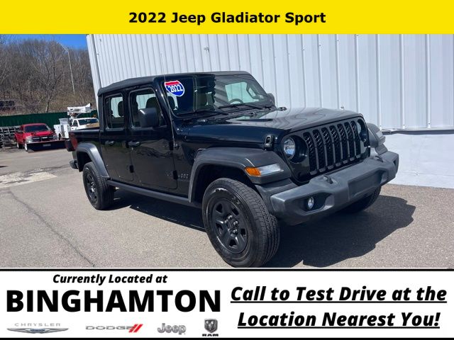 Used 2022 Jeep Gladiator Sport with VIN 1C6HJTAG5NL140300 for sale in Binghamton, NY