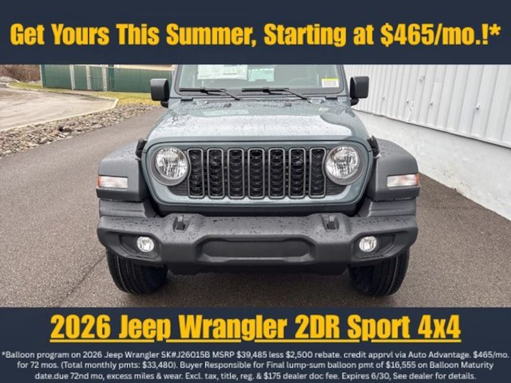 New 2026 Jeep Wrangler Sport Sport Utility