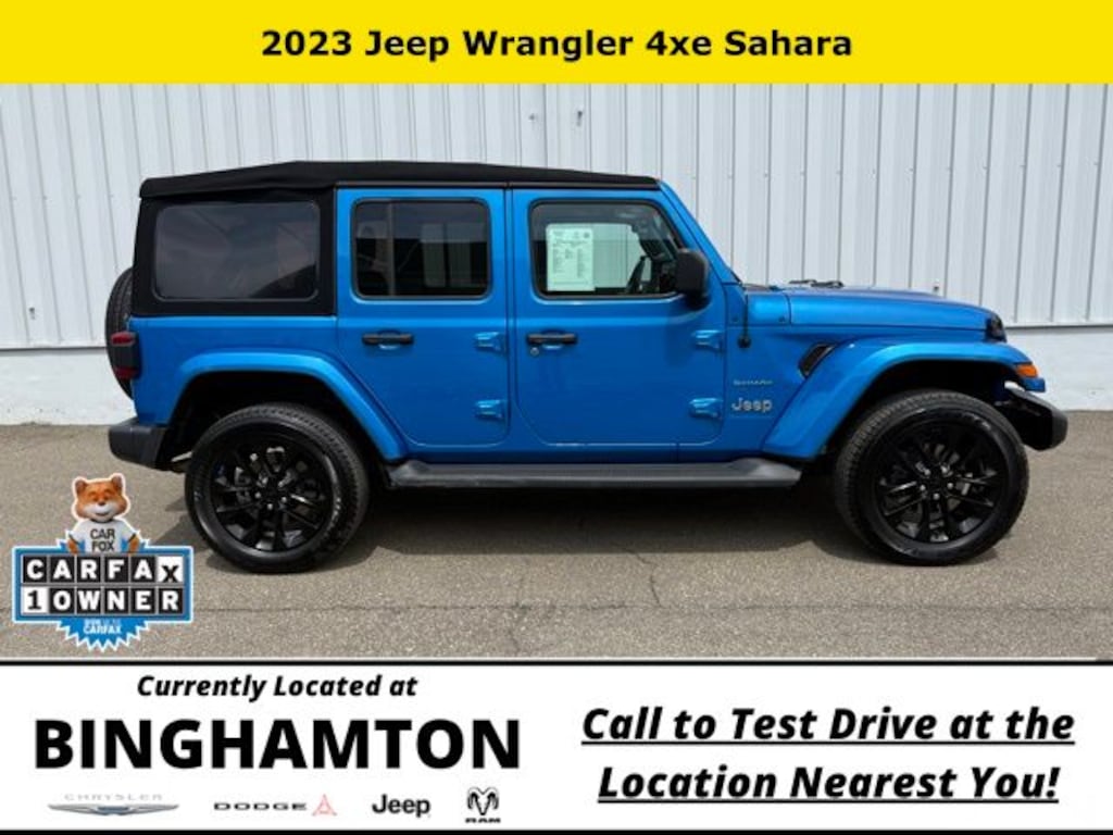 Used 2023 Jeep Wrangler 4xe Sahara SUV