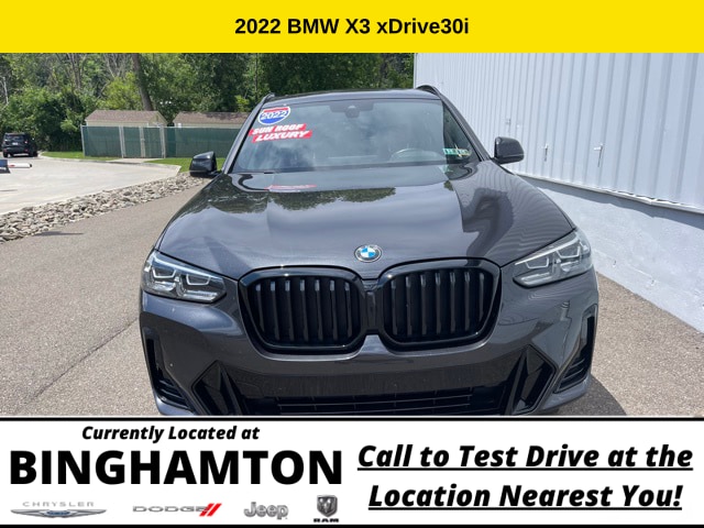 Used 2022 BMW X3 30i with VIN 5UX53DP01N9N04990 for sale in Binghamton, NY