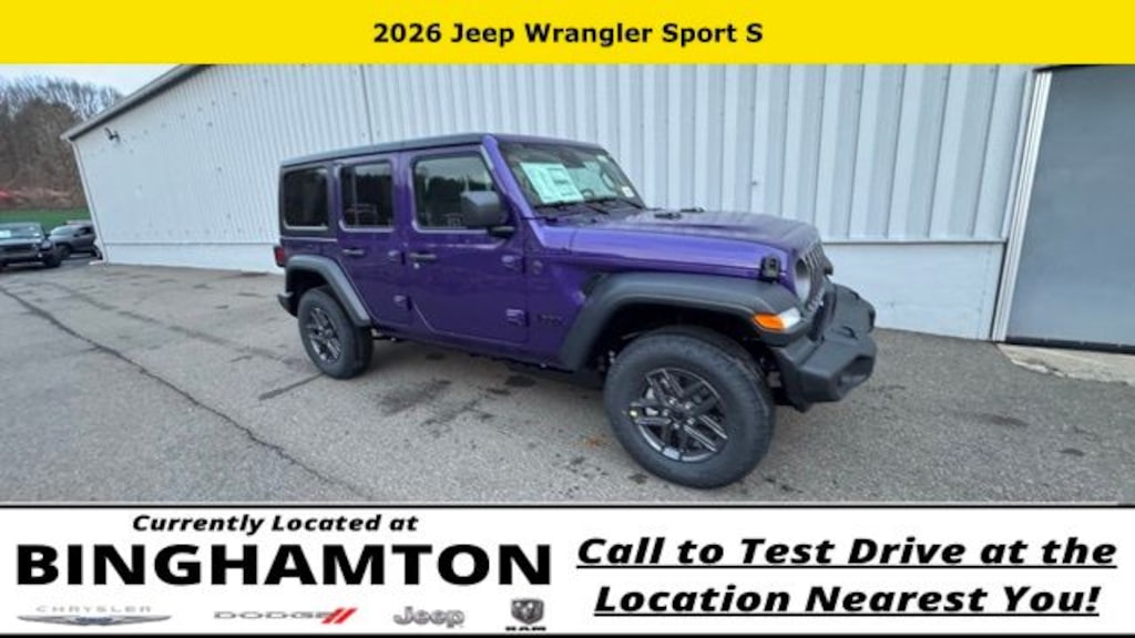 New 2026 Jeep Wrangler Sport S Sport Utility