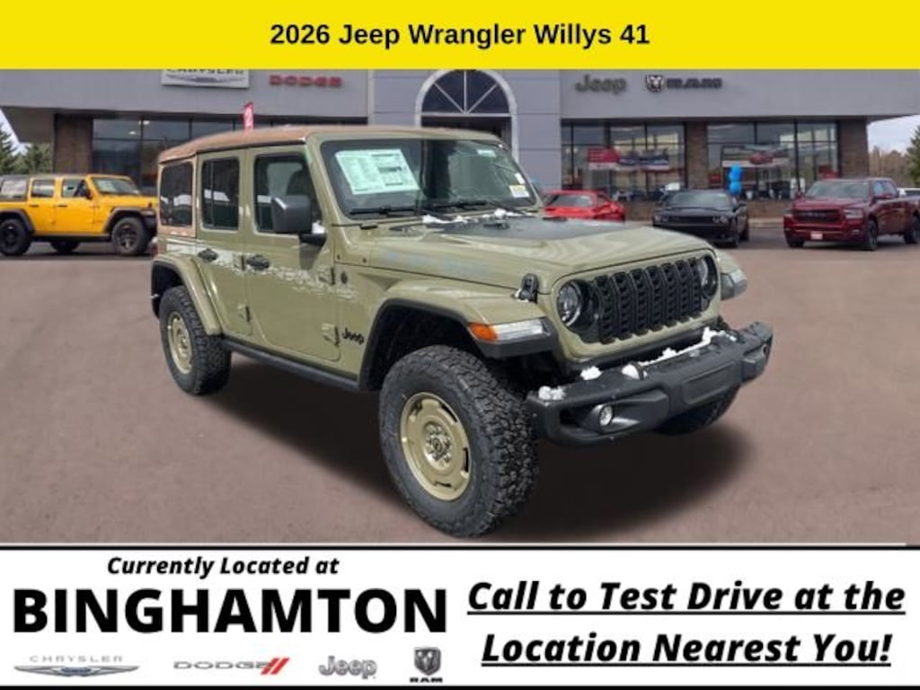 New 2026 Jeep Wrangler Willys 41 Sport Utility