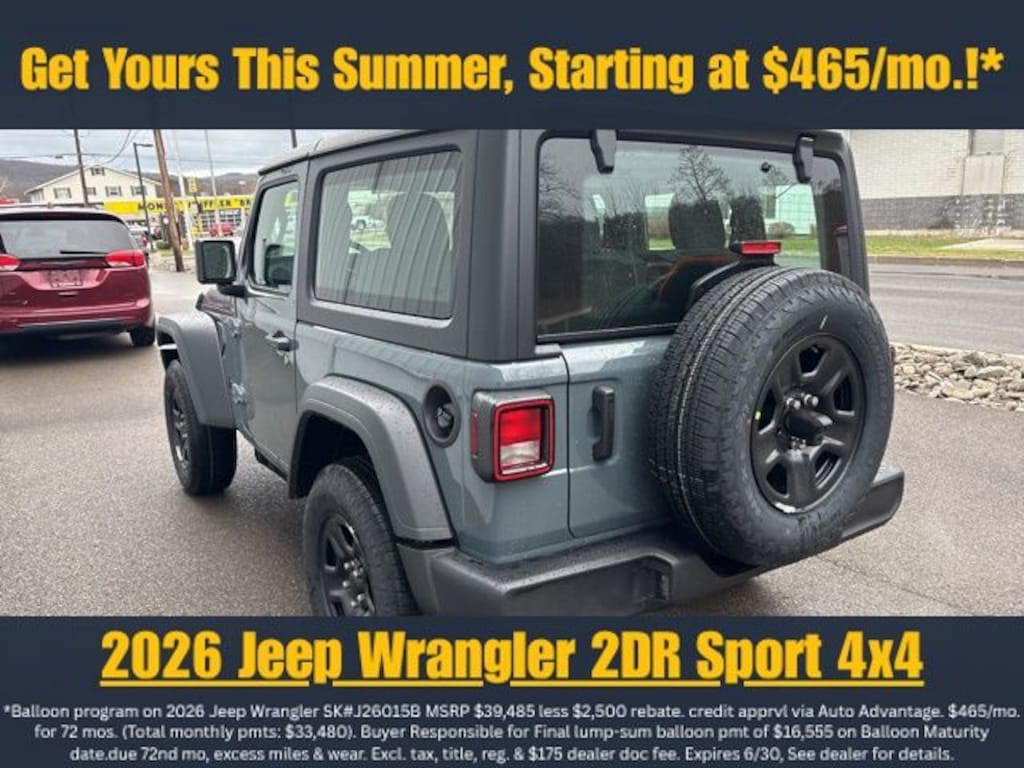 New 2026 Jeep Wrangler Sport Sport Utility