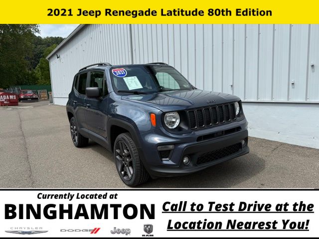 Used 2021 Jeep Renegade 80TH Edition with VIN ZACNJDBB6MPM69907 for sale in Binghamton, NY