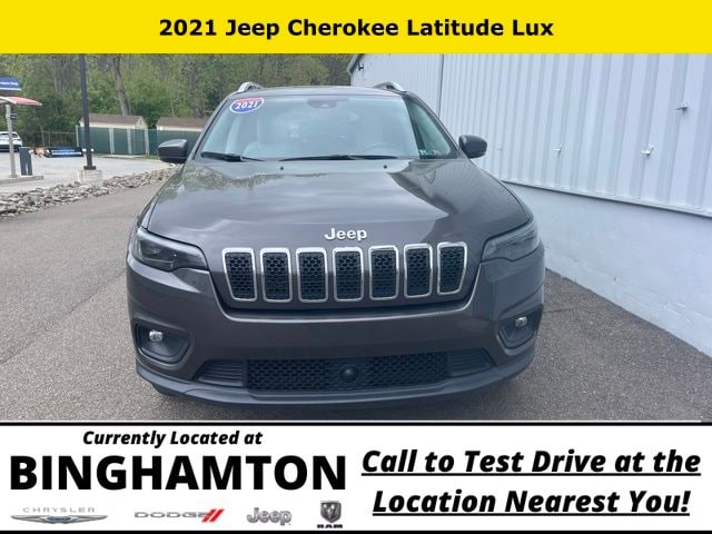 Used 2021 Jeep Cherokee Latitude Lux with VIN 1C4PJMMNXMD110397 for sale in Binghamton, NY
