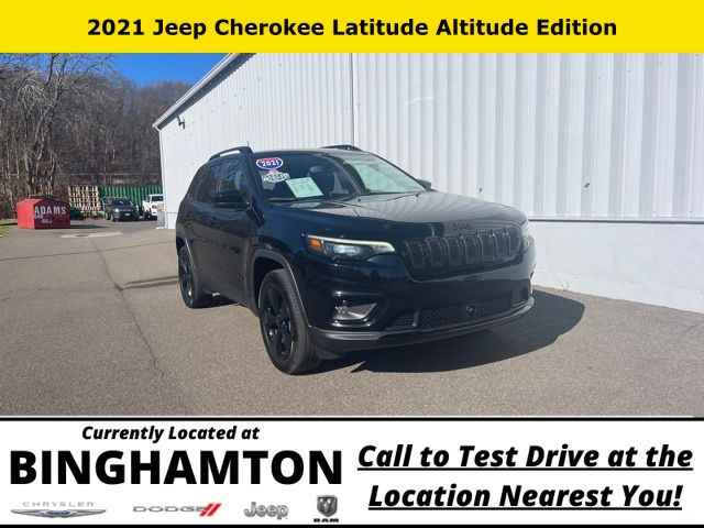 Used 2021 Jeep Cherokee Altitude with VIN 1C4PJMLB0MD225548 for sale in Binghamton, NY
