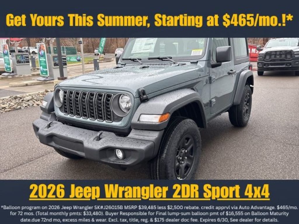 New 2026 Jeep Wrangler Sport Sport Utility