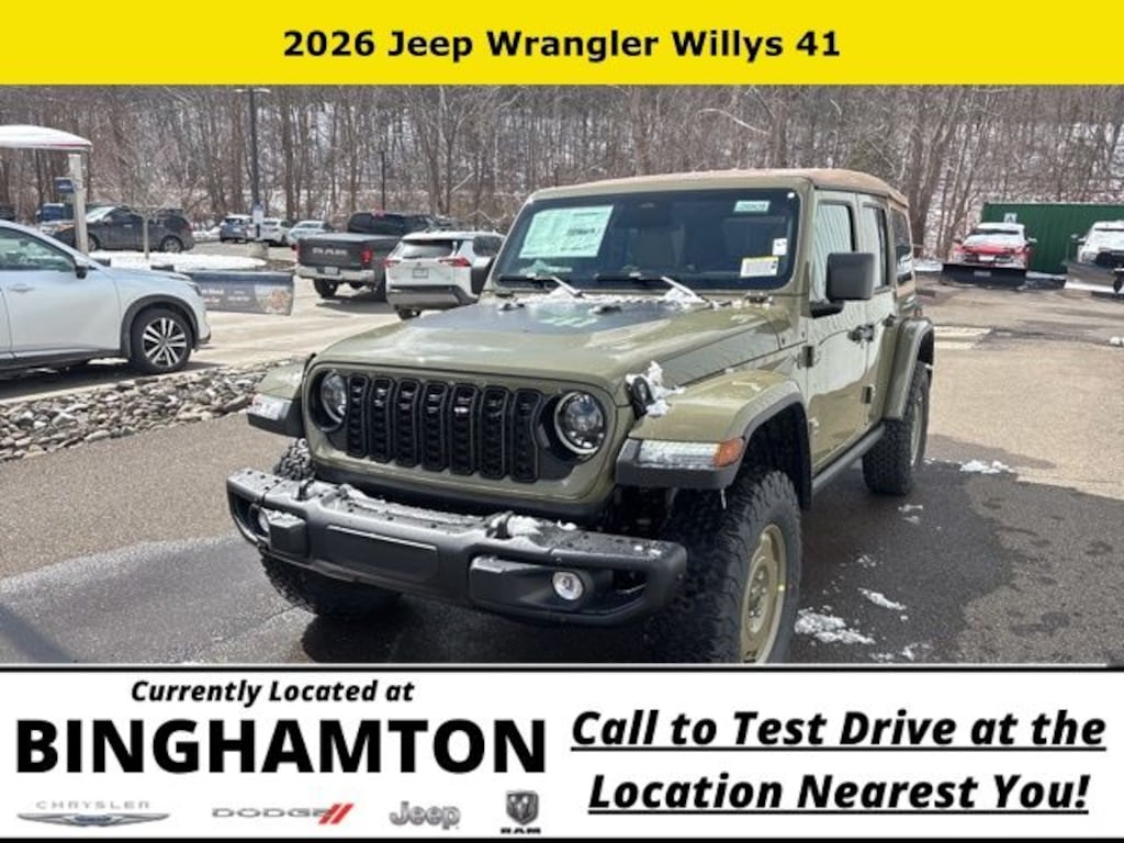 New 2026 Jeep Wrangler Willys 41 Sport Utility