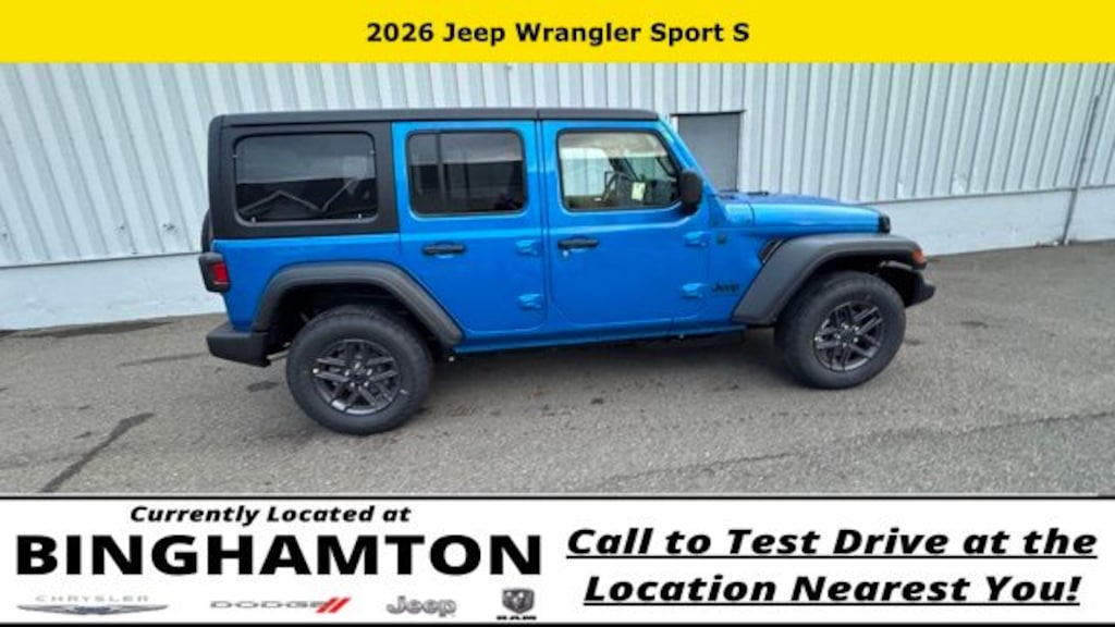 New 2026 Jeep Wrangler Sport S Sport Utility