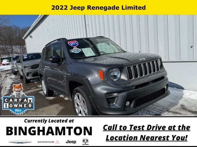 Used 2022 Jeep Renegade Limited with VIN ZACNJDD10NPN98960 for sale in Binghamton, NY