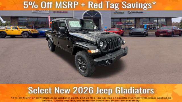 New 2026 Jeep Gladiator Sport S Pickup for sale in Binghamton, NY