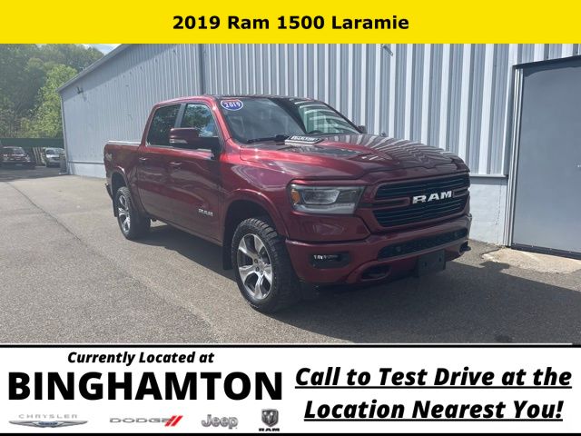 Used 2019 RAM Ram 1500 Pickup Laramie with VIN 1C6SRFJT8KN807082 for sale in Binghamton, NY