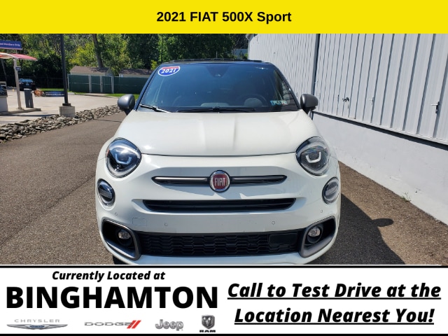 Used 2021 FIAT 500X Sport with VIN ZFBNF3C11MP891796 for sale in Binghamton, NY