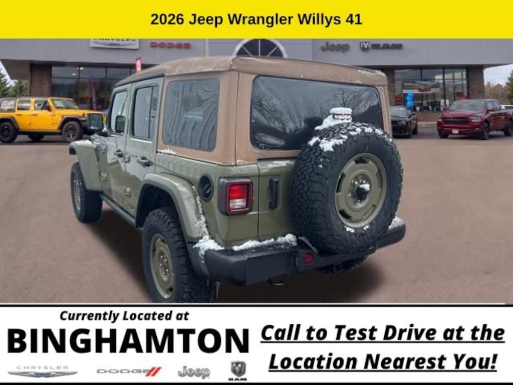New 2026 Jeep Wrangler Willys 41 Sport Utility