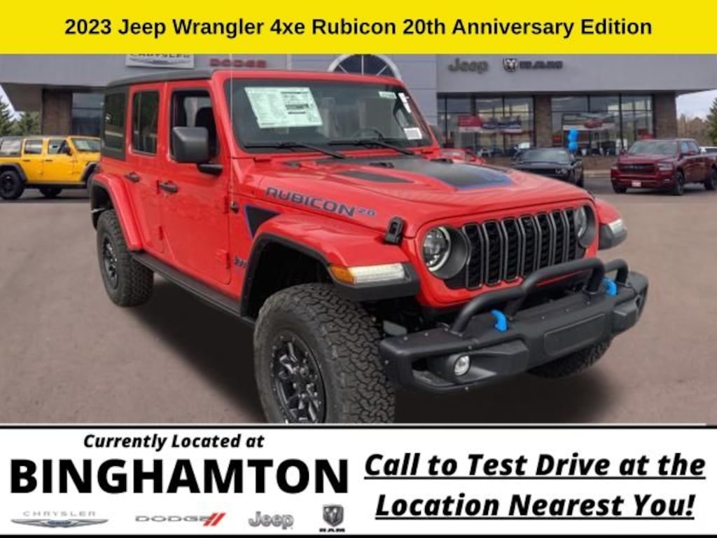 New 2023 Jeep Wrangler Rubicon 20th Anniversary Edition 4xe Sport Utility