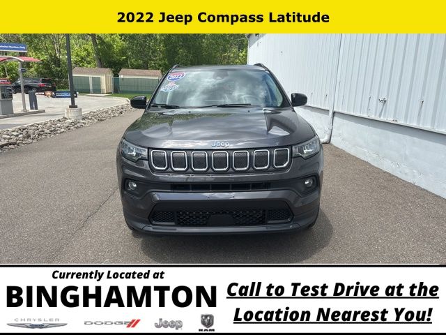 Used 2022 Jeep Compass Latitude with VIN 3C4NJDBB8NT183490 for sale in Binghamton, NY