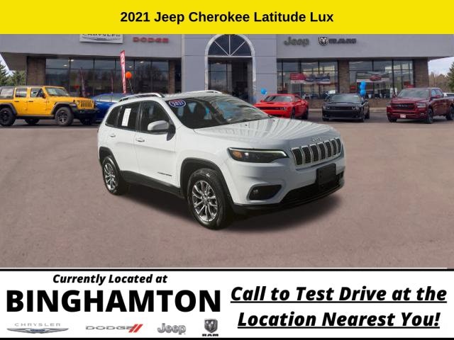 Used 2021 Jeep Cherokee Latitude Lux with VIN 1C4PJMMX0MD106134 for sale in Binghamton, NY