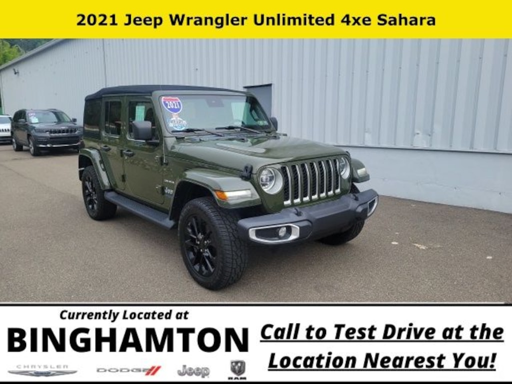 Used 2021 Jeep Wrangler 4xe Sahara SUV