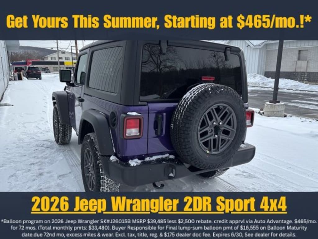 New 2026 Jeep Wrangler Sport S Sport Utility