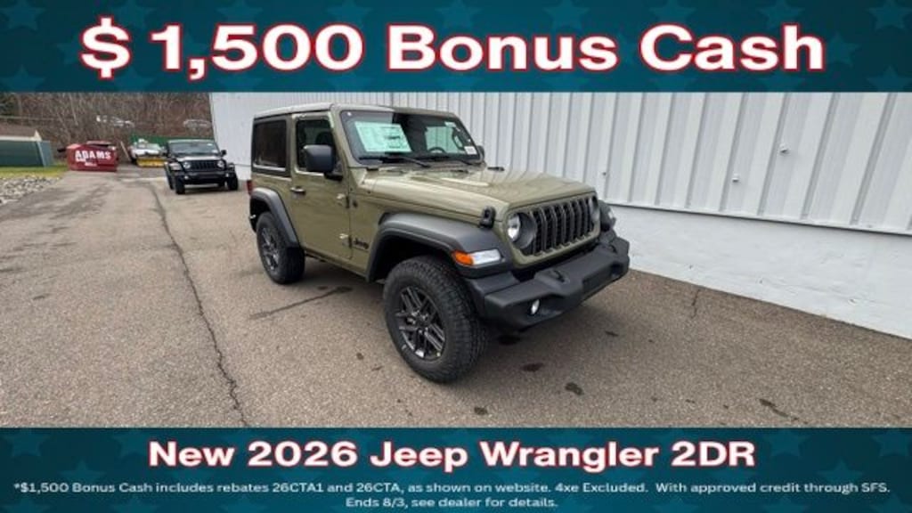New 2026 Jeep Wrangler Sport S Sport Utility