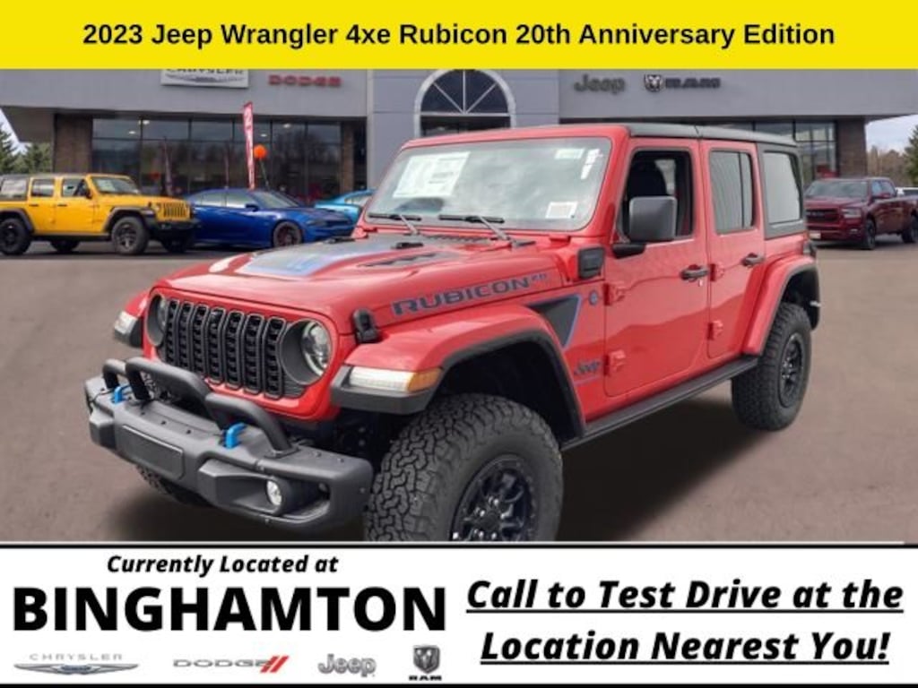 New 2023 Jeep Wrangler Rubicon 20th Anniversary Edition 4xe Sport Utility