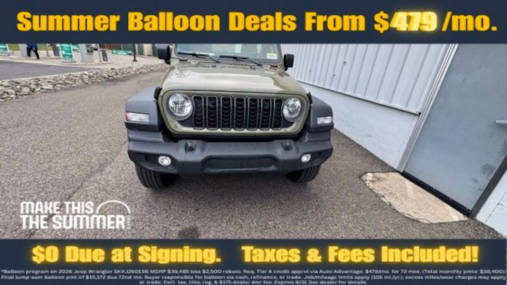 New 2026 Jeep Wrangler Sport Sport Utility