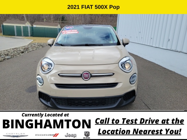 Used 2021 FIAT 500X Pop with VIN ZFBNF3A15MP885275 for sale in Binghamton, NY