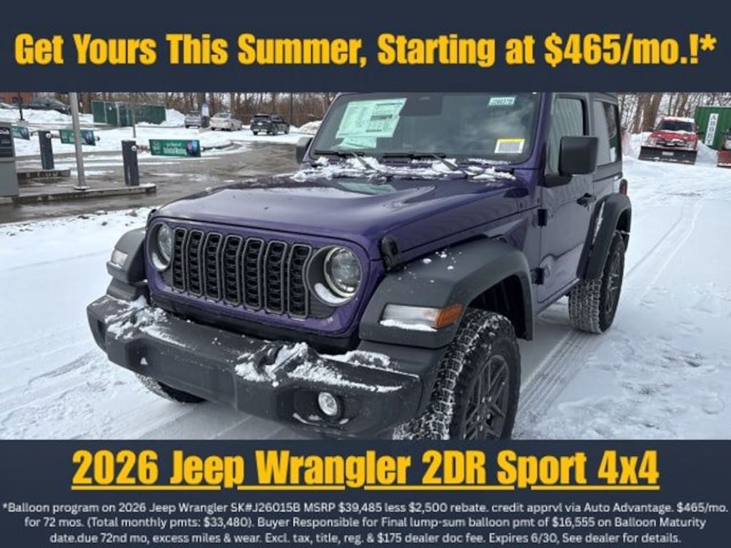 New 2026 Jeep Wrangler Sport S Sport Utility