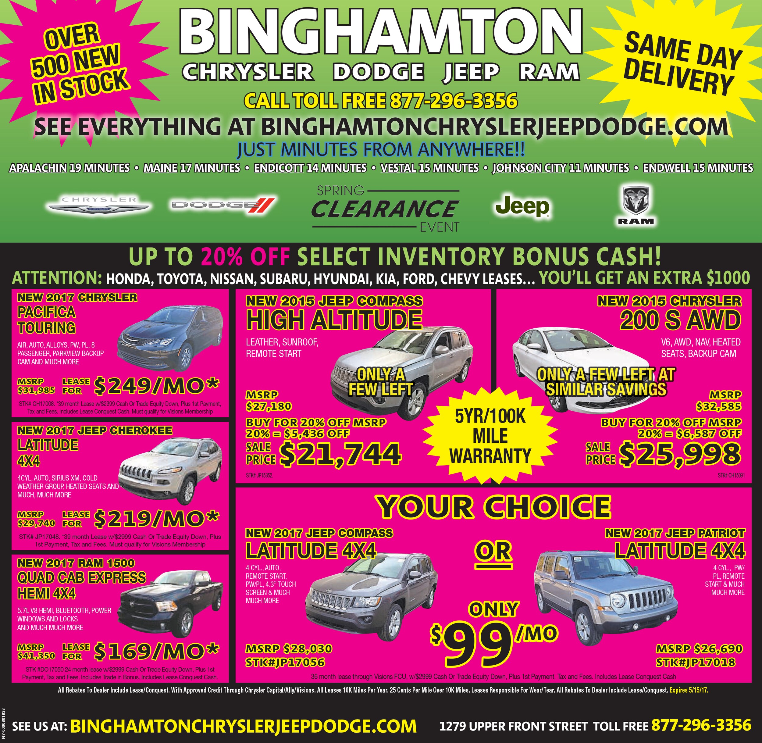 Binghamton Chrysler Jeep Dodge in Binghamton, NY