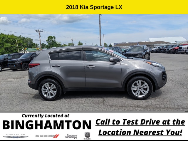 Used 2018 Kia Sportage LX with VIN KNDPMCAC5J7440950 for sale in Binghamton, NY