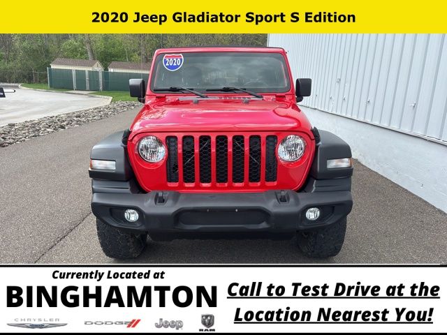 Used 2020 Jeep Gladiator Sport S with VIN 1C6HJTAG7LL127268 for sale in Binghamton, NY