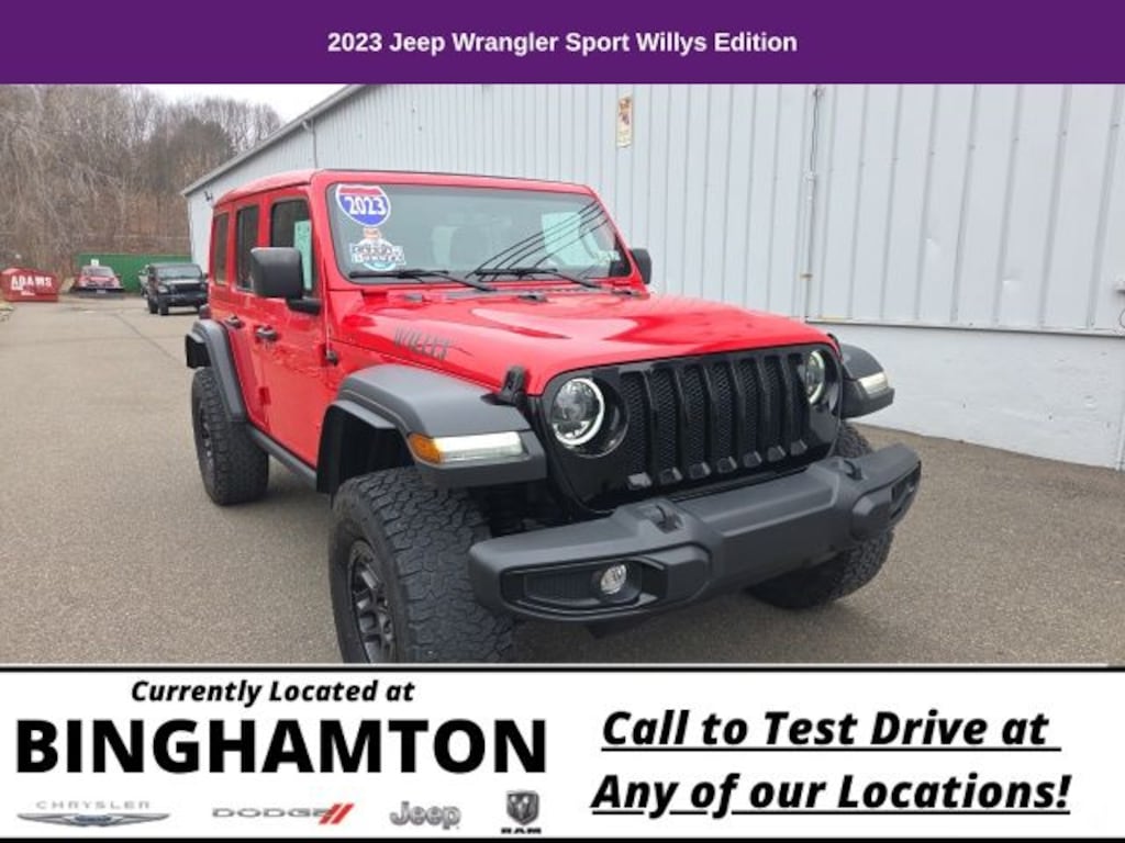Used 2023 Jeep Wrangler 4-DOOR SPORT 4X4 SUV