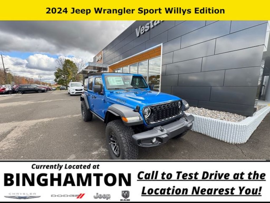 New 2024 Jeep Wrangler Willys Sport Utility