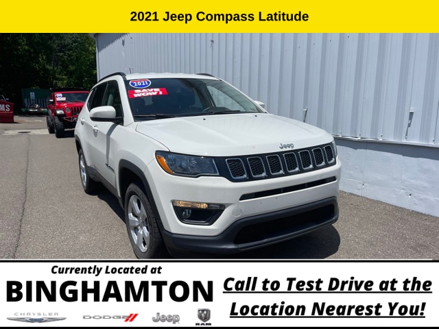 Used 2021 Jeep Compass Latitude with VIN 3C4NJDBB3MT506911 for sale in Binghamton, NY