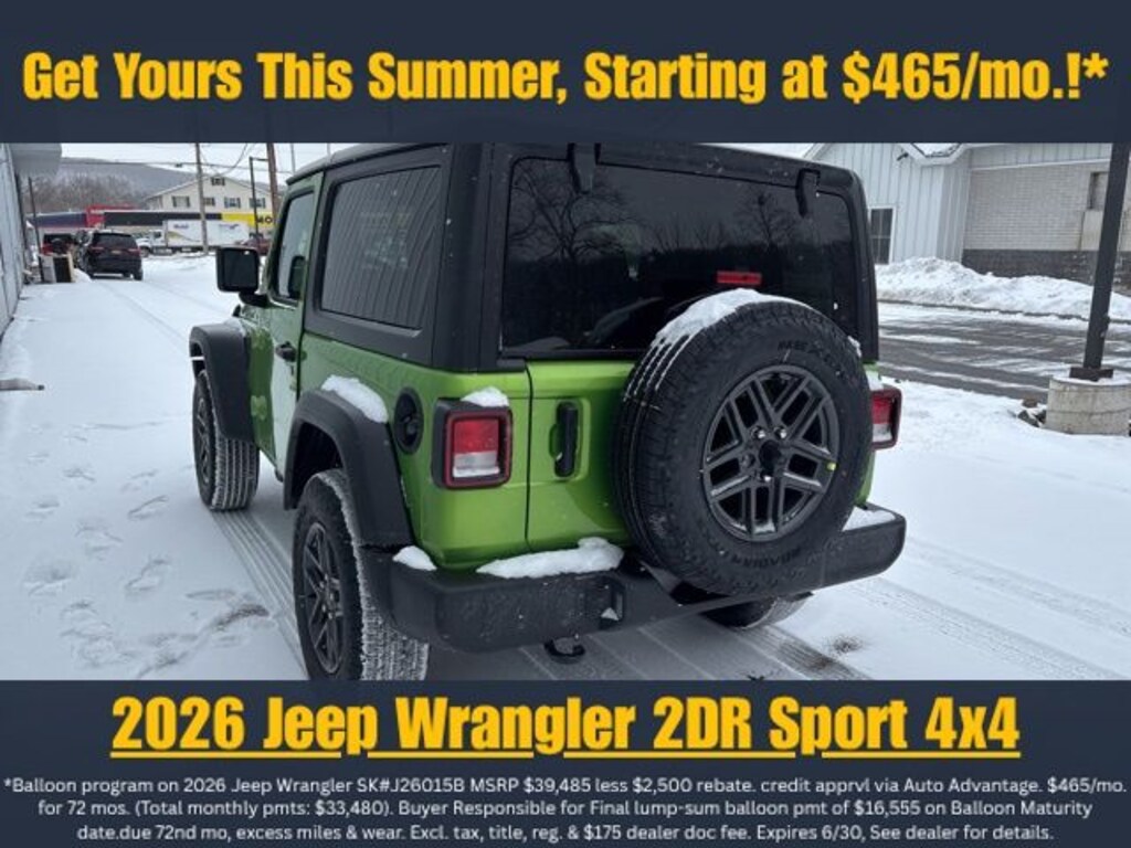 New 2026 Jeep Wrangler Sport S Sport Utility