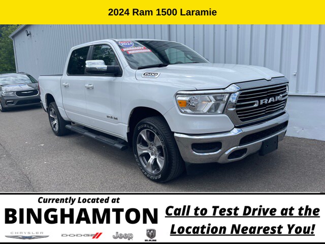 Used 2024 RAM Ram 1500 Pickup Laramie with VIN 1C6SRFJT4RN197675 for sale in Binghamton, NY