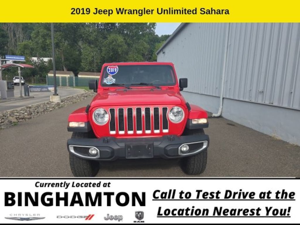 Used 2019 Jeep Wrangler Unlimited Sahara 4x4 SUV